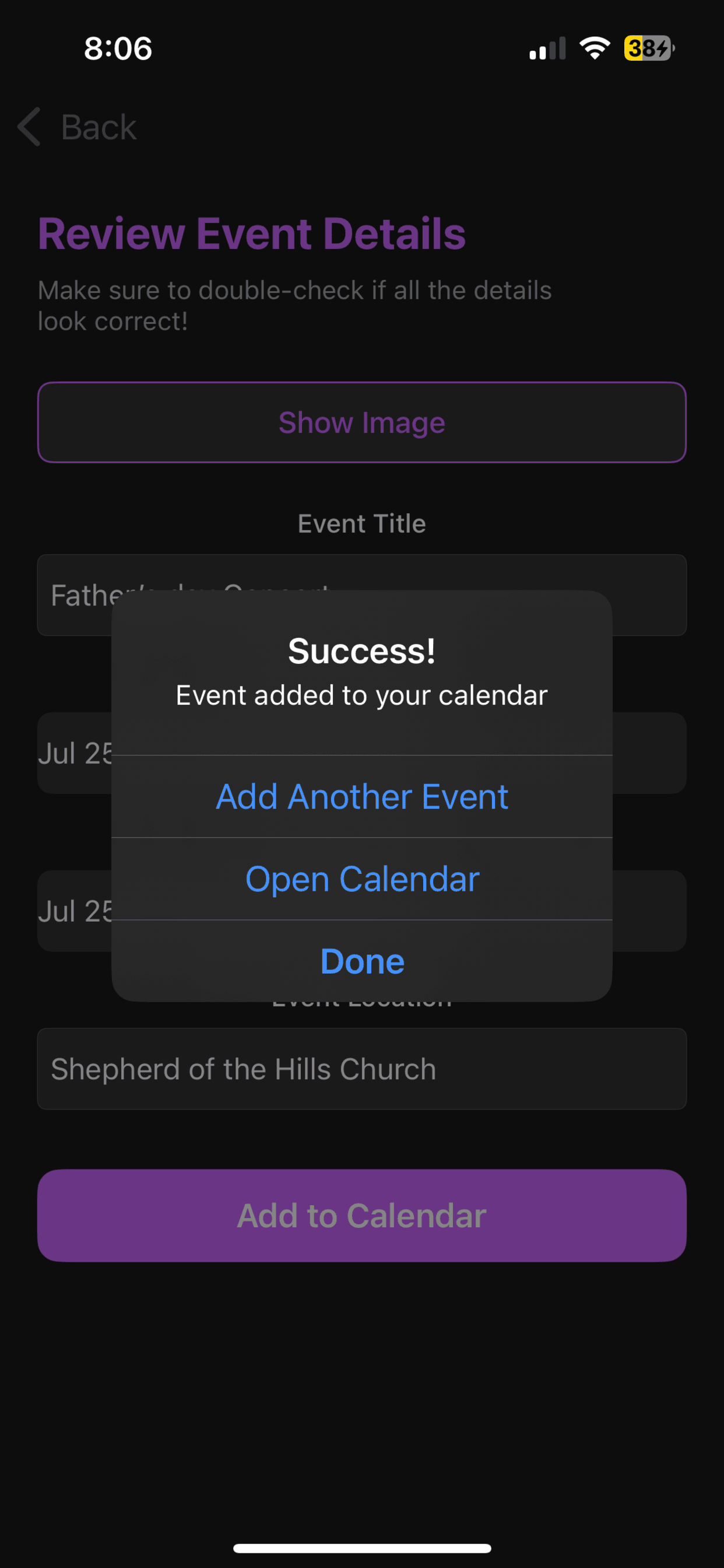 EventSnap+ screenshot 3